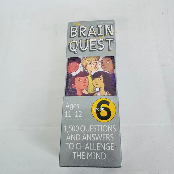 5 for $25| Brain Quest Revised 4th Edition Ages 11-12 Grade 6 Sealed new - Picture 5 of 5
